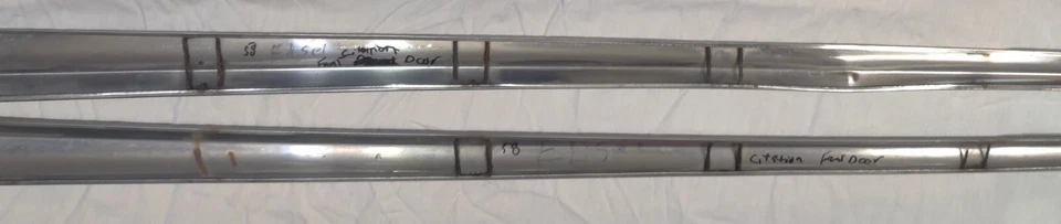 Ford Edsel Citation 1958 4 puertas molduras de puerta delantera OEM Foto 2 de 4