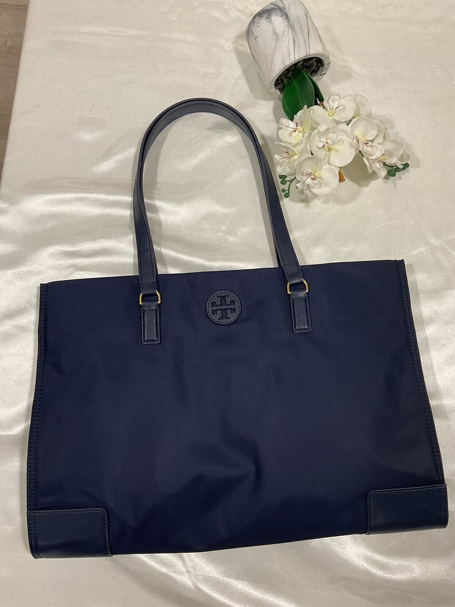 Tory Burch 136144 Ella Nylon Tote Shoulder Black or Tory Tory Burch 136144 Ella Nylon Tote Shoulder Black or Tory
