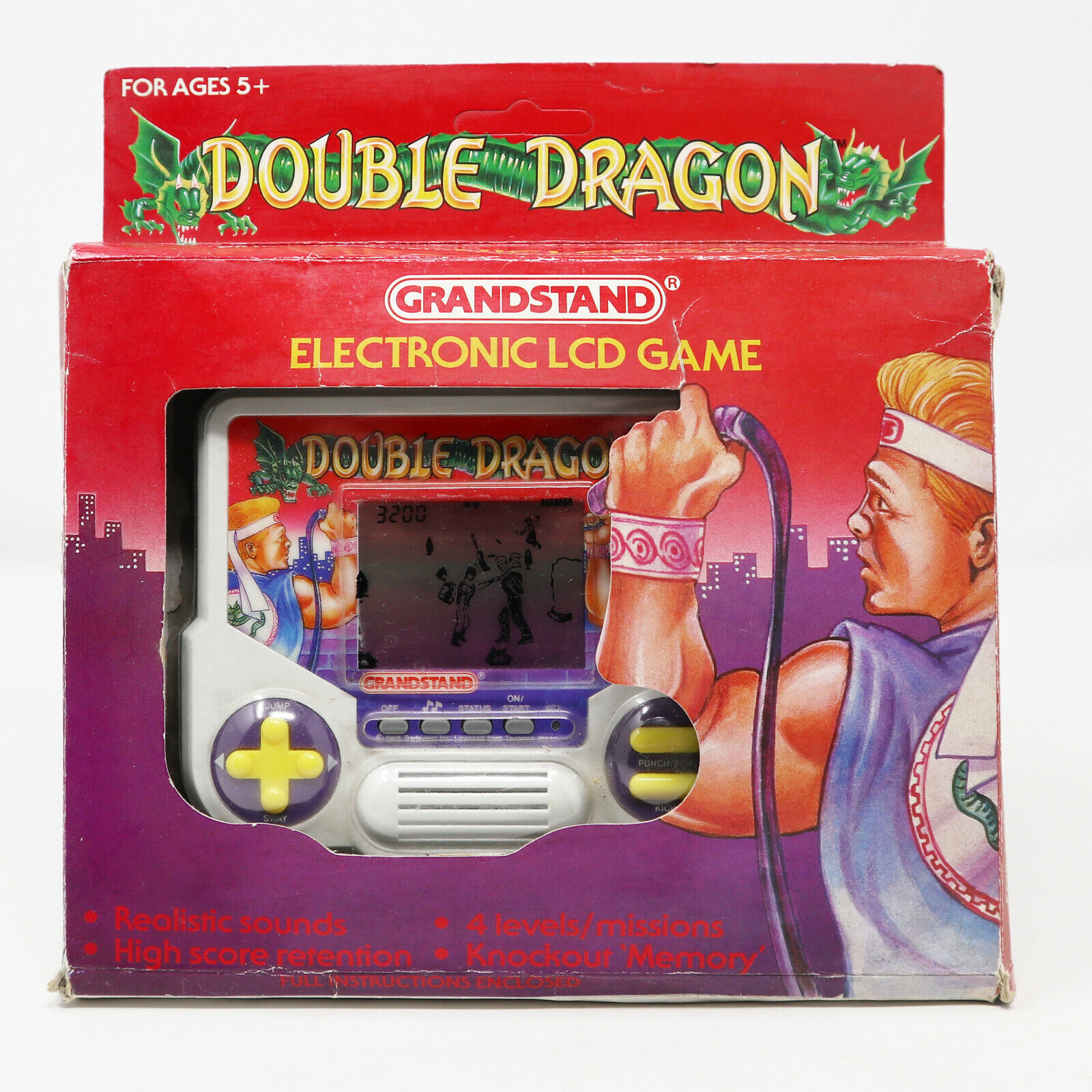 Mini Game Antigo Double Dragon 2.  Produto Vintage e Retro Tiger