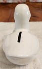 Kitsch Ceramic White Duck Bank With Colorful Hearts. No Chips Made In Taiwan — photo 4