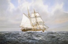 Ceramic Tile Mural Bathroom Backsplash - Brigantine - Sailing Ships - Nautical