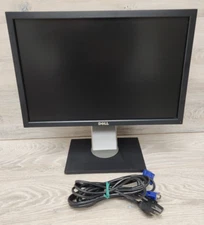 Dell P1911b 19" Widescreen LCD Monitor With Stand & Cables Tested Working