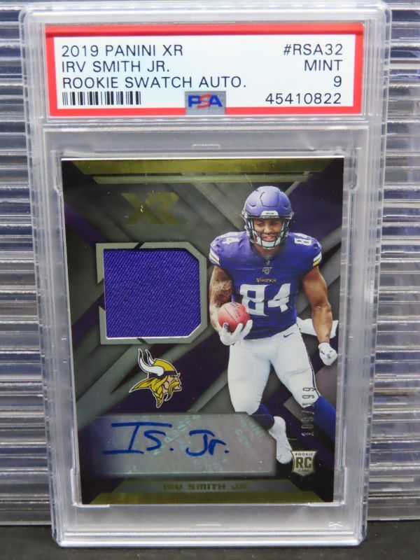 Irv Smith Jr. Panini XR Rookie Swatch Autographs #RSA32 Base