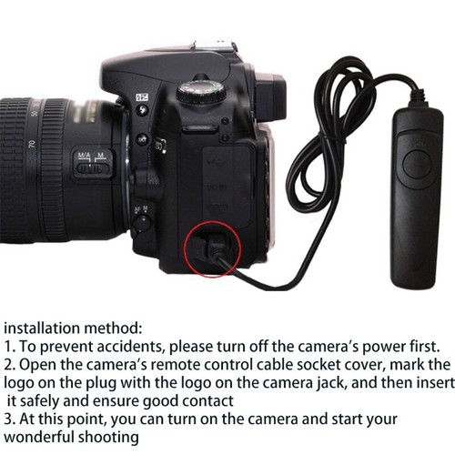 RS-60E3 Remote Switch Shutter Release Cable Cord for Canon/Samsung/Pentax/Contax - Picture 5 of 11