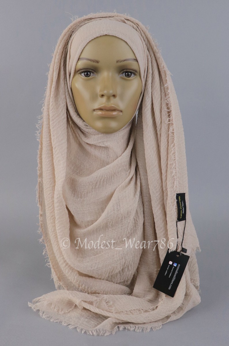 Hijab Donna Viscose 170x80 Sciarpa Hijab In Viscosa Premium Maxi - Foto 2