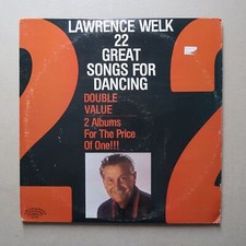 LAWRENCE WELK 22 GREAT SONGS FOR DANCING 2 VINYL LP SET RANWOOD VG 91