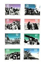 China 1995 - SC# 2599-6 Red Army, Military, War Soldiers - Set of 8 Stamps - MNH