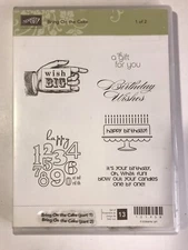 Stampin' Up! "Bring On The Cake" Sets 1 & 2 In 1 Case Happy Birthday Sentiments