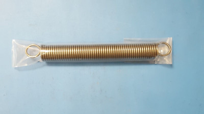 Steel Extension Spring with Loop Ends, 965k337, 7.75'' Long, 0.875'' OD, 0.105'' WD