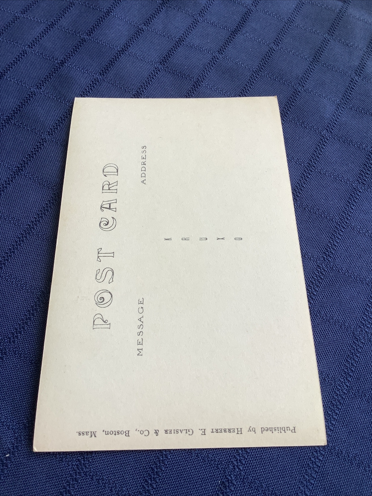 Real photo Postcard Sharon Massachusetts post office cars RPPC MA