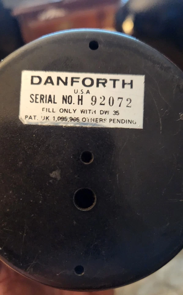 Brújula Danforth barco/barco ser. # 92072 (necesita lente domo de repuesto) Foto 4 de 4