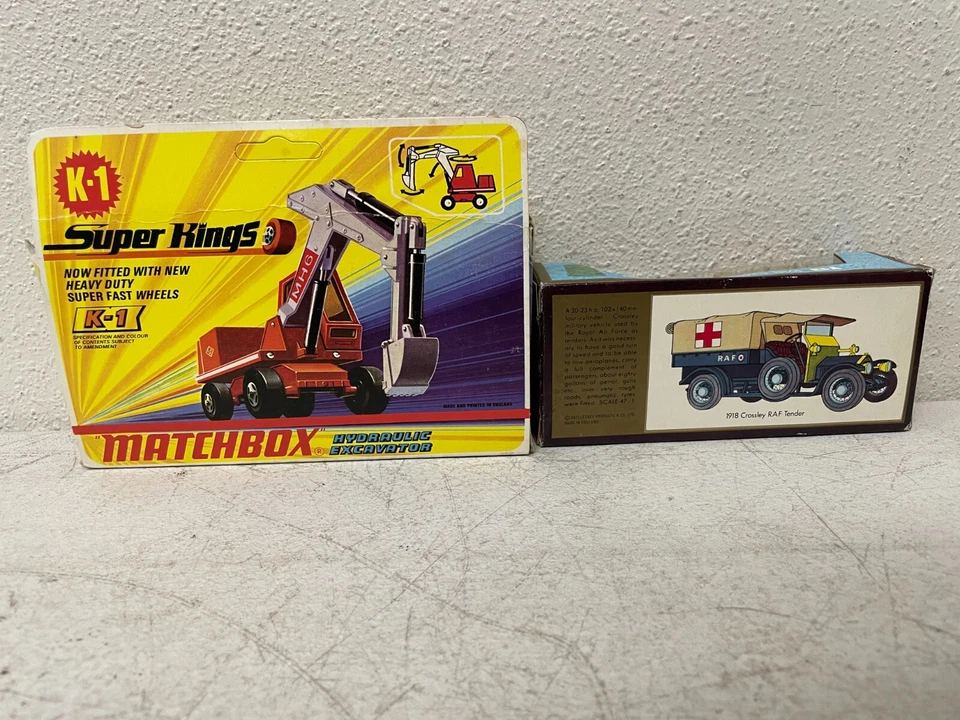 Lot of  2 Matchbox Lesney Super Kings Models of Vasteryear Hydraulic Excavator - Image 2 of 4