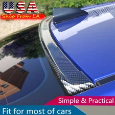4.9ft 3D Carbon Fiber Car Rear Wing Lip Spoiler Tail Trunk Roof Trim Luxury Kit