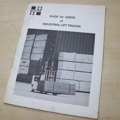 1992 HYSTER FORKLIFT Owner User Operator Operation Manual Guide book safety OM