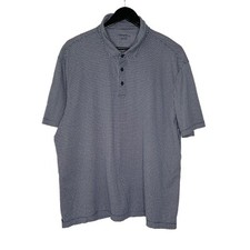 UNTUCKit Polo Damaschino Medallion Men  s XLarge Wrinkle Free Cotton Polo Navy