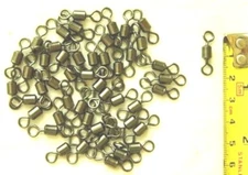 50 pcs Black Rolling Swivels Size # 1/0 (NEW) Free Shipping