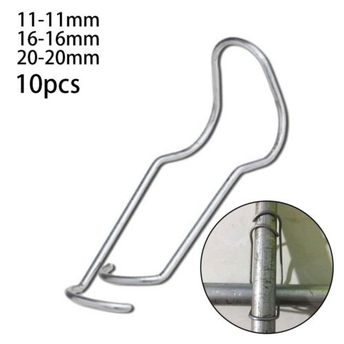 Spring Clip Steel Wire Buckle for Greenhouse Pipe Top Springs Pack of 10 - Picture 1 of 12