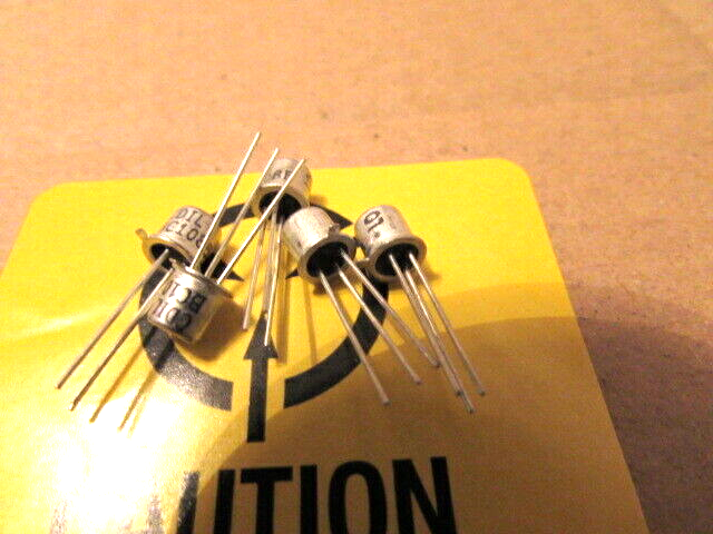2 Transistors BFY39 NPN - Pistes Dorées, 25V 0.1A, Neufs
