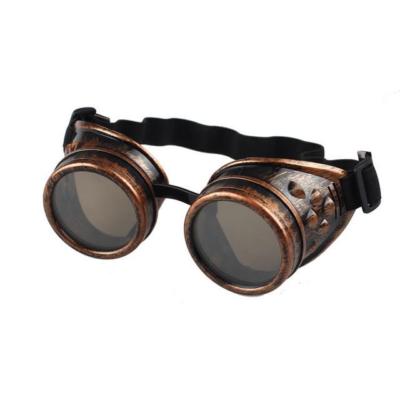 Steampunk Antique Copper Color Motorcycle Flying Goggles Vintage Pilot Biker 