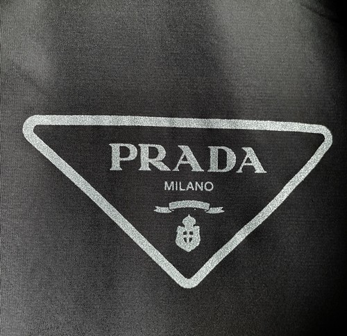 Prada -Re-Nylon Jacket- Rainproof Black Short Hooded -Triangle Logo-S IT40 UK8 - Picture 7 of 14