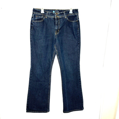EUC Relativity Women's Straight Leg Jeans  Sz 14 Dark Blue