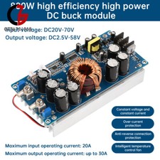 DC-DC Adjustable Step-down Power Supply Module DC20V-70V to DC2.5V-58V 30A 800W
