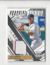 2019 Elite EE Prospect Materials Black Luis Garcia Rookie JERSEY Phillies
