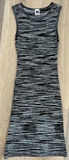 M Missoni Black & White Signature Knit Sleeveless Dress size 40 (small)