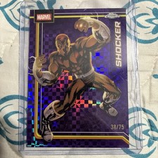 Topps 2026 Topps Chrome Marvel Shocker #153 Purple X-Fractor /75
