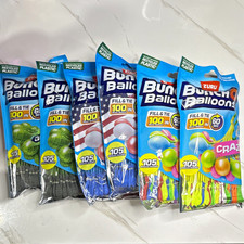 ZURU Bunch O Balloons Fill Tie 100 Water Balloons Pack, 105 Included 6-pack