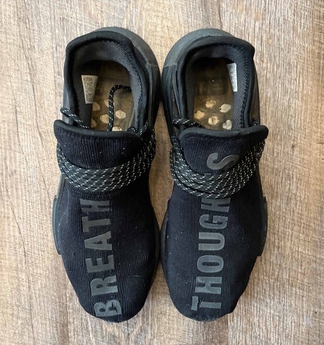 Adidas NMD Hu Human Race x Pharrell Triple Black Größe 8,5 Turnschuhe mit Karton GX2487 - Bild 5 von 10