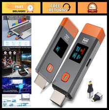 Wireless HDMI Transmitter Receiver 328ft 4K/1080P Extender Plug Play for PC/
