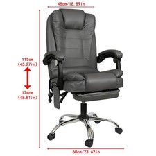 Executive Desk Chair 2Point Massage High Back Office Chair Swivel Computer Chair