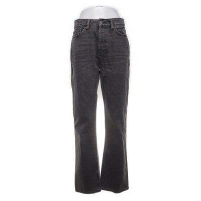 H&M, Jeans, Größe: 38, Grau, Baumwolle, Denim, Damen #ZDL
