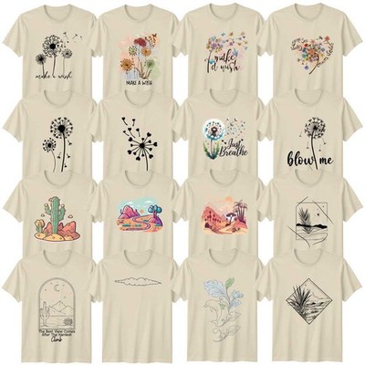 Natur Schmetterling und Biene Blumen Erwachsene T-Shirt Libelle Geburtstag Geschenk