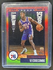 2025-26 Topps VJ Edgecombe New School RC Gold Rainbow Rookie #/50 76ers