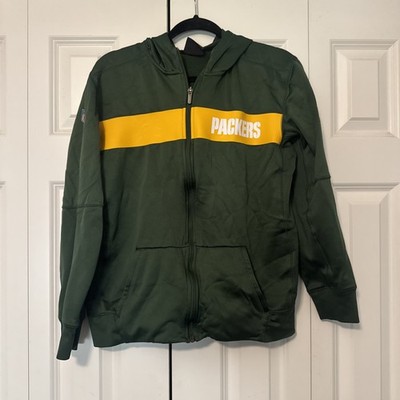Green Bay Packers Vintage Zip-Up Hoodie NFL Licensed Size XL