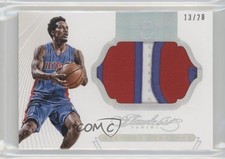 2014-15 Panini Flawless Patch 13/20 Brandon Jennings #PT-BJ Patch 3d3