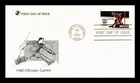 DR JIM STAMPS US COVER WINTER OLYMPICS ICE HOCKEY FDC READERS DIGEST CACHET