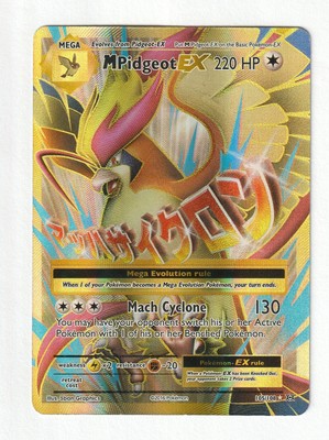 Pokémon M Pidgeot EX 105/108 Evolutions Ultra Rare Mega Full Art Holo 220 NM