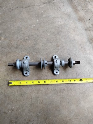 Vintage Pillow Block Bearings With Oil Ports,  Arbor & 2'' pulley