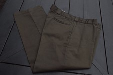 Dickies Men's Dark Olive Green Work Pants W42 L30 Polyester Cotton Flat Front