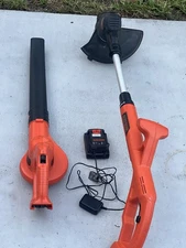 BLACK+DECKER LST201  20V MAX*String Trimmer / Edger & Black Decker LSW221 Blower
