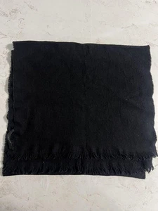 Écharpe en laine GUCCI noire motif GG 156x43 cm 61,4x16,9 pouces