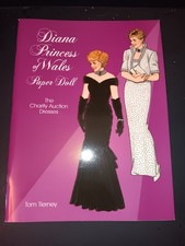 Vintage 1997 Tom Tierney Diana Princess of Wales Paper Doll Book Uncut