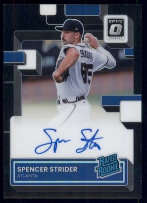 2022 Donruss Optic #RRS-SS Spencer Strider Black Prizm #/49
