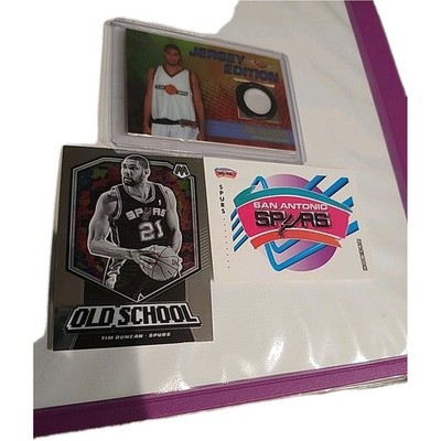 2001-02 Topps Chrome Team Jersey Edition TT-TD Tim Duncan, Mosaic 19-20, '92 Sky