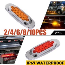 Turn Signal Light 16 Led Amber Red Light Marker Lights Truck Trailer2-10x Turn Signal Light 16 Led Amber Red Light Marker Lights Truck Trailer2-10x