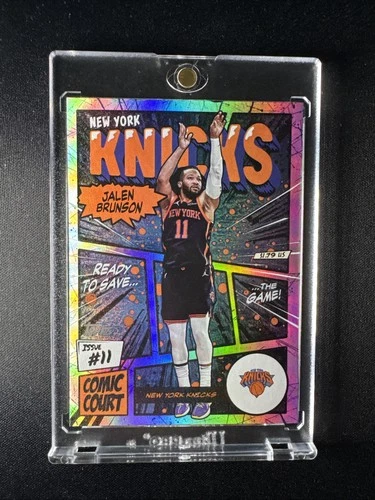 Jalen Brunson 2025 Topps Comic Court SSP New York Knicks Case Hit