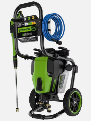 #ad Greenworks Pro 3000 PSI 2.0 GPM Cold Water Electric Pressure washer with 5 Spray $336.00